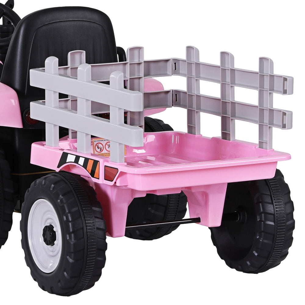 Kids Electric Ride On Car Tractor Toy Cars 12V Pink