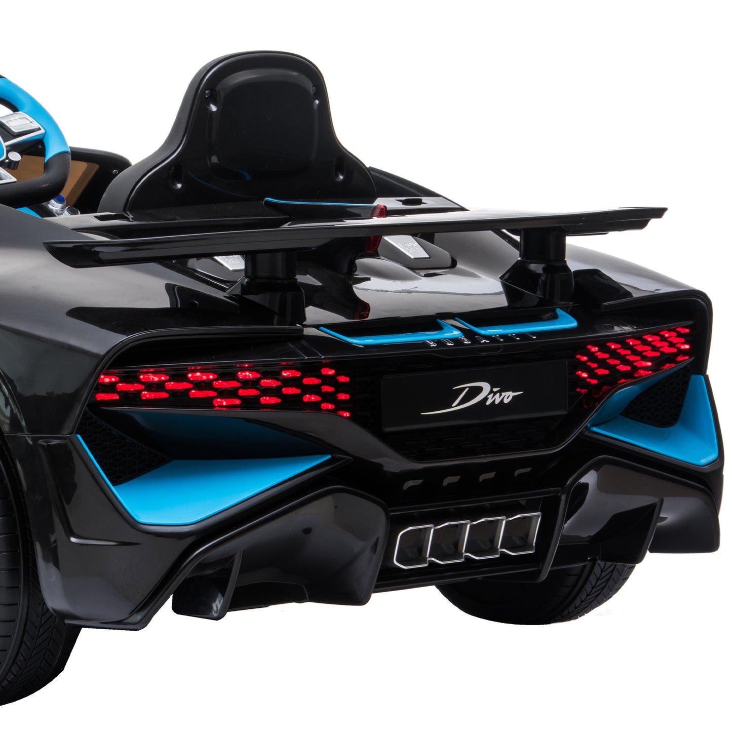 Bugatti Divo Kids Electric Ride On Car - Black