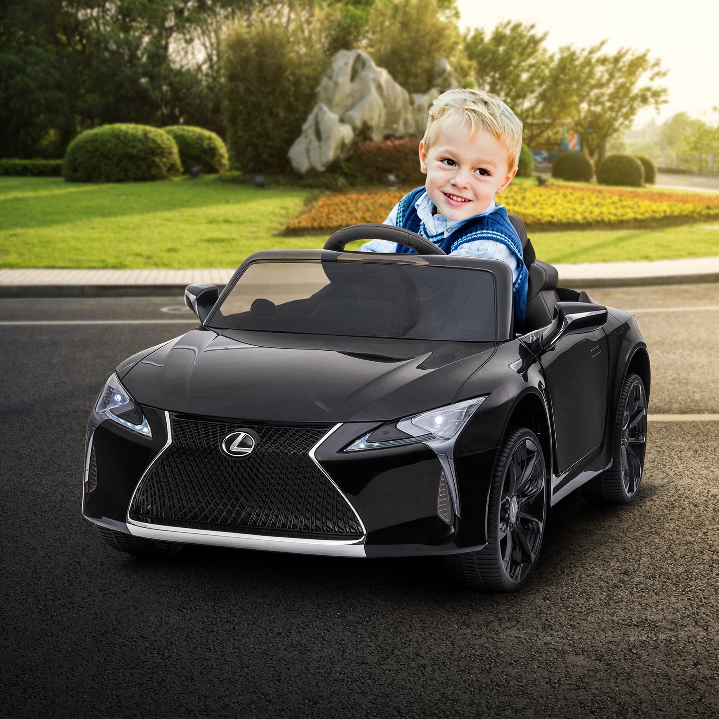 Lexus LC 500 Kids Electric Ride On Car - Black