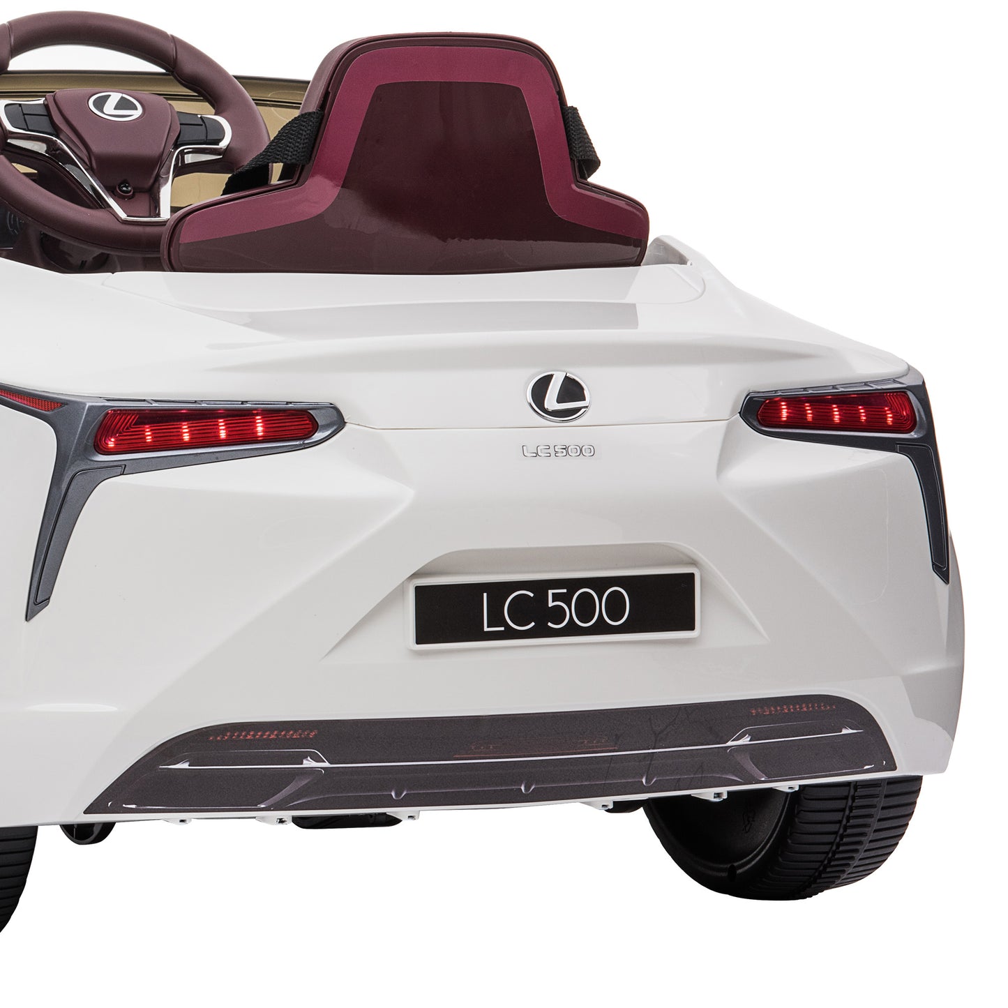 Lexus Lc 500 Kids Electric Ride On Car - White