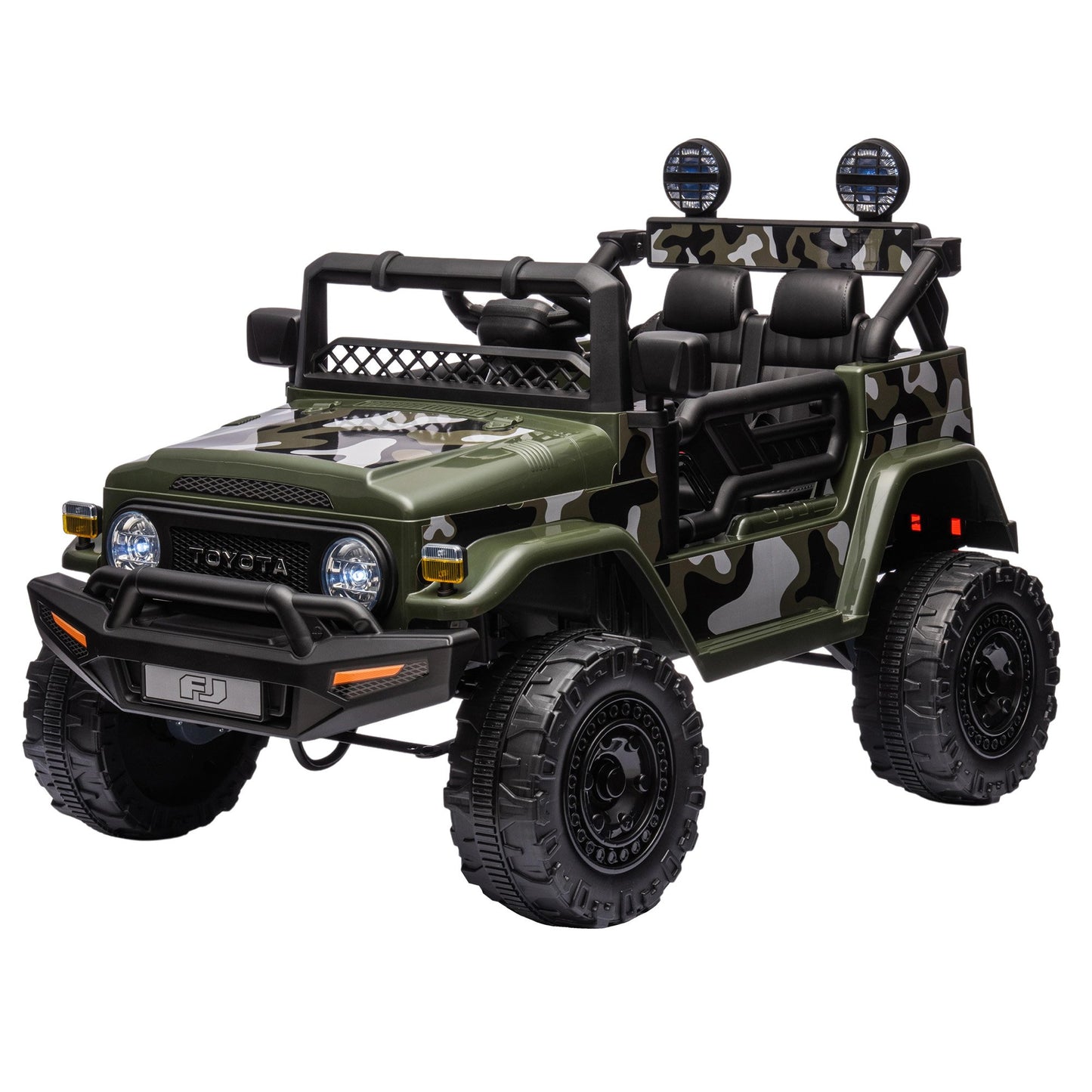 Authorised Toyota FJ Cruiser Kids Electric Ride On Car - Green