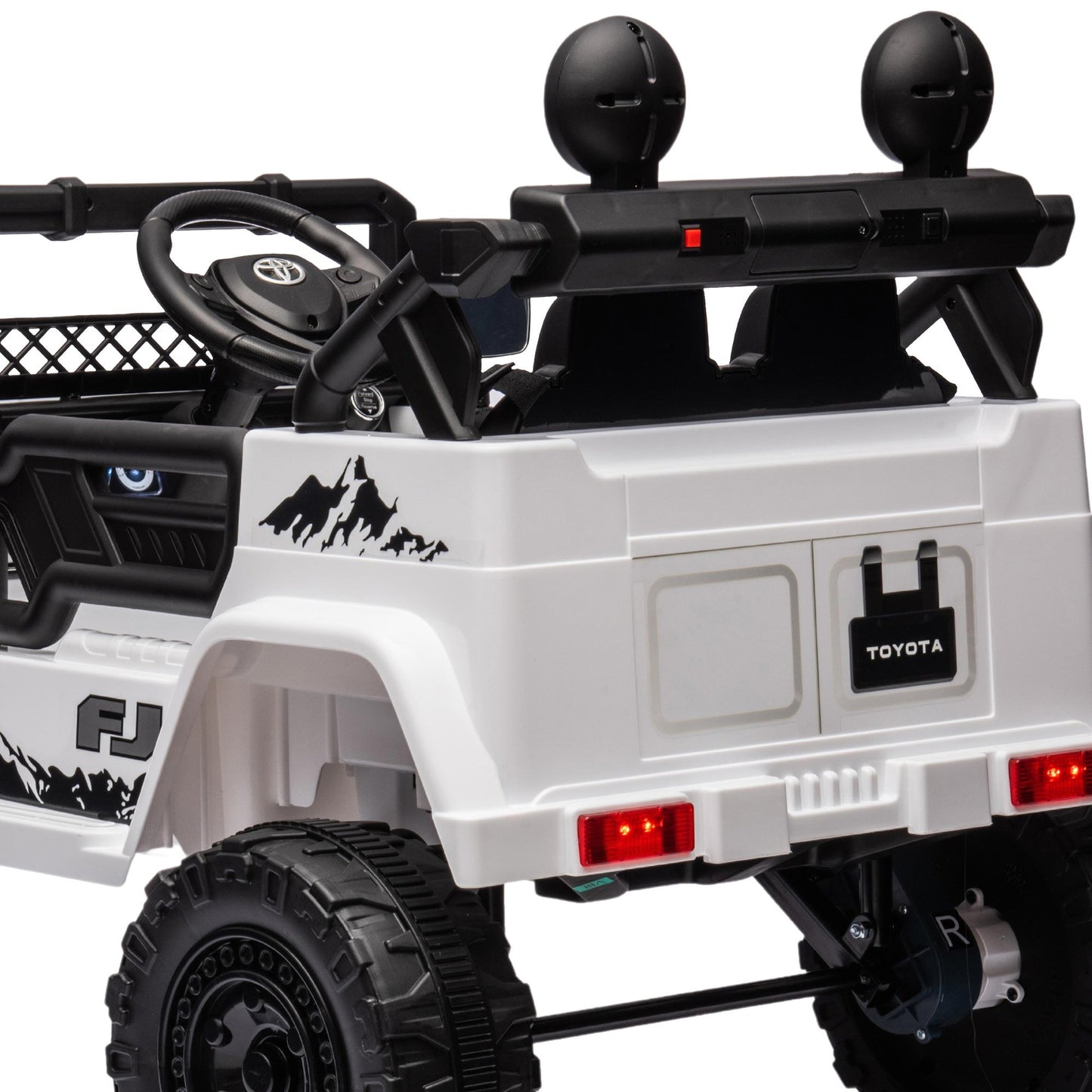 Authorized Toyota Electric Kids Ride-on Car Fj Cruiser - White