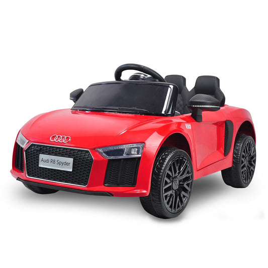 R8 Spyder Audi Licensed Kids Electric Ride On Car Remote Control - Red