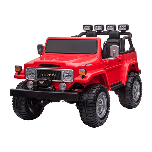 Toyota FJ-40 Electric Kids Ride On Car by Kahuna - Red